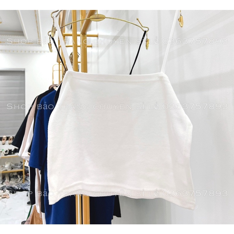 Áo 2 Dây Bún Chất Zip Co Dãn - Áo Quây Mặc Trong Kiểu Dáng Trẻ Trung