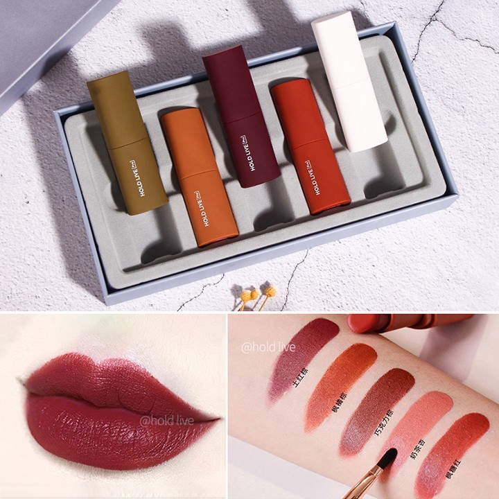 Sét 5 Thỏi Son Sáp HOLD LIVE Siêu Đẹp