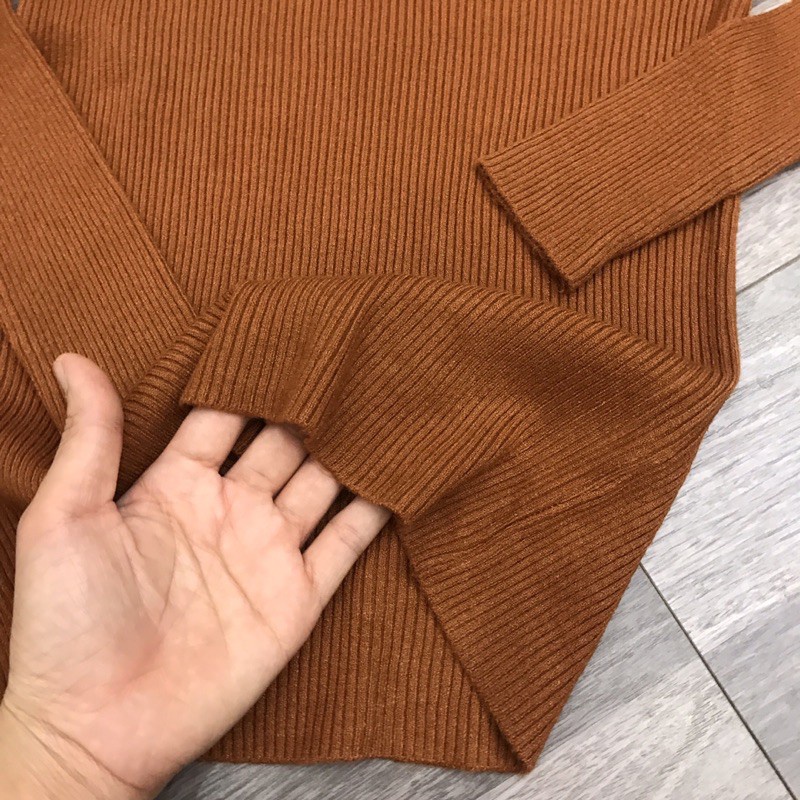 Áo len tăm cổ 3CM TAY DÀI DÁNG ÔM NHIỀU MÀU MỚI 2021 | BigBuy360 - bigbuy360.vn