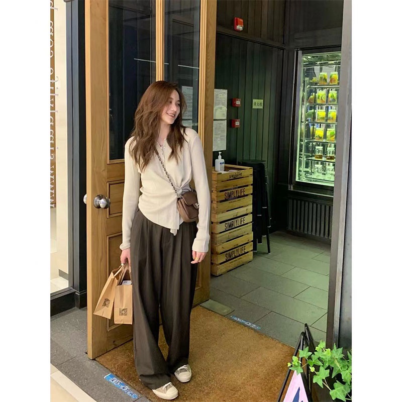 Áo Khoác cardigan Dệt Kim Dáng Ôm Phong Cách Hàn Quốc Thời Trang Cho Nữ