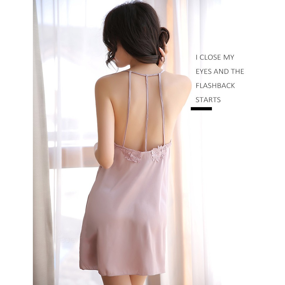Váy Ngủ Lụa Gợi Cảm - Váy Ngủ Lụa Cao Cấp - Mẫu mới 3 màu siêu xinh DN21