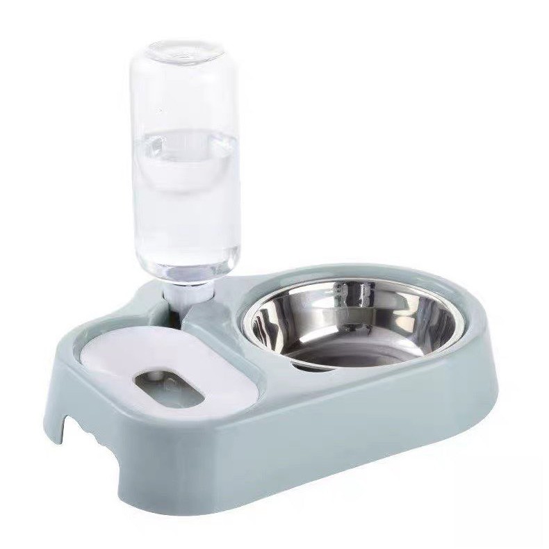 chén ăn hình ovan kèm bình nước 500ml (chén inox rời)