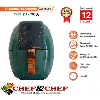 NỒI CHIÊN KHÔNG DẦU CHEF&amp;CHEF ĐIỆN TỬ DUNG TÍCH 6.5L YJ-702A THIẾT KẾ SANG TRỘNG VÔ CÙNG ĐẲNG CẤP