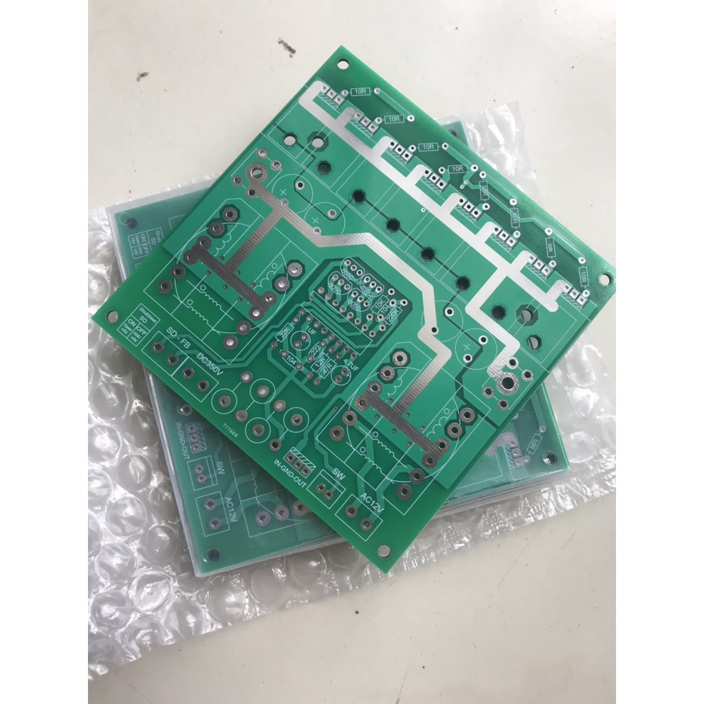 DIY bo mạch kích điện DC-DC _ PCB trắng