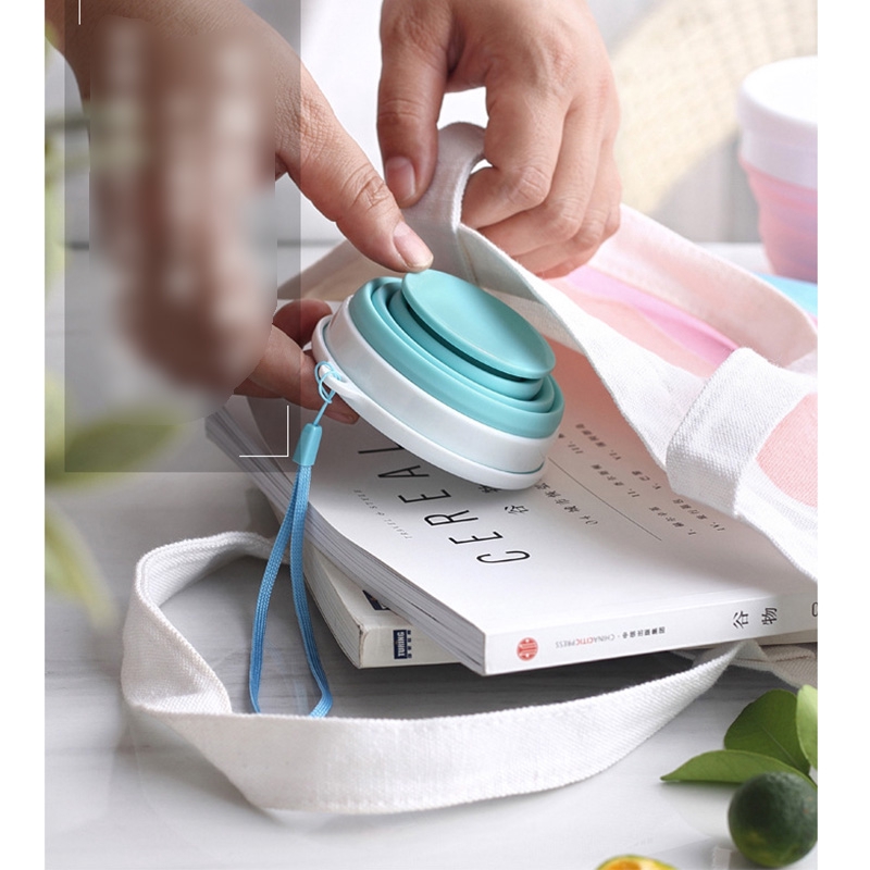 Cốc nước gấp gọn bằng silicone tiện lợi cho du lịch