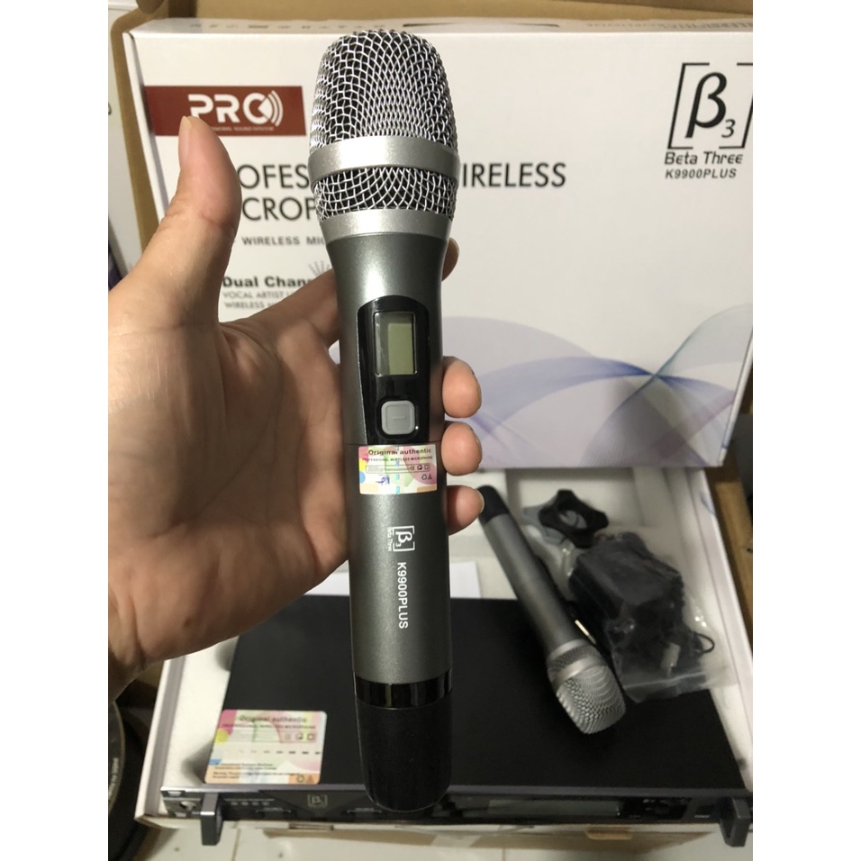 MICRO KARAOKE KHÔNG DÂY CAO CẤP B3 - K9900PLUS - HÀNG CHÍNH HÃNG - CẢM BIẾN GIA TỐC - TỰ NGẮT
