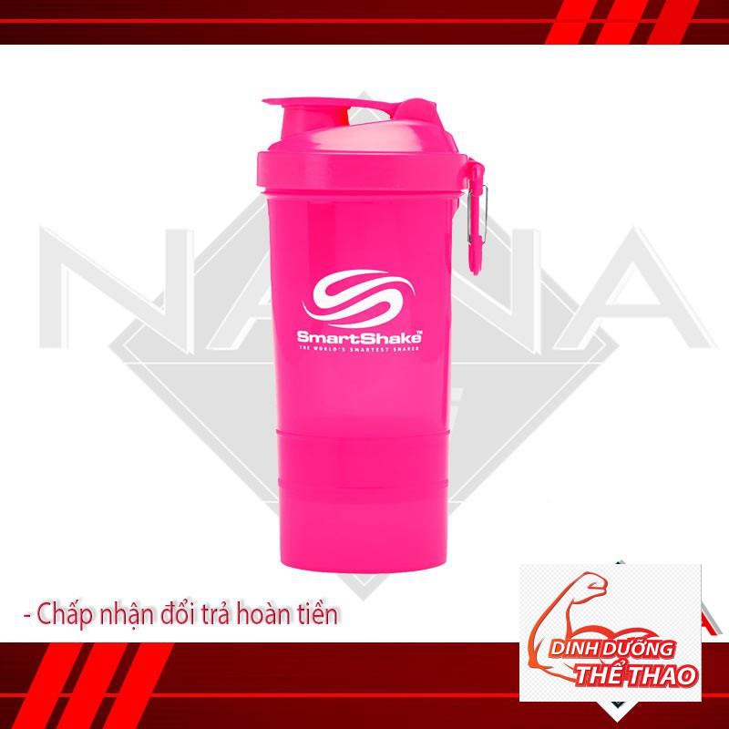 Bình lắc thể thao SMART SHAKER L 3 ngăn 800ml - Chính hãng