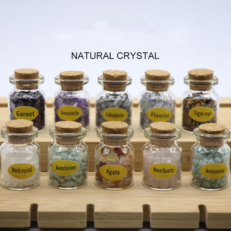 Hộp 10 Lọ Đá Thanh Tẩy Semi Precious Stones