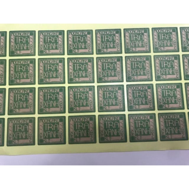 Tem nhân bánh trung thu - tem vuông - 40 tem