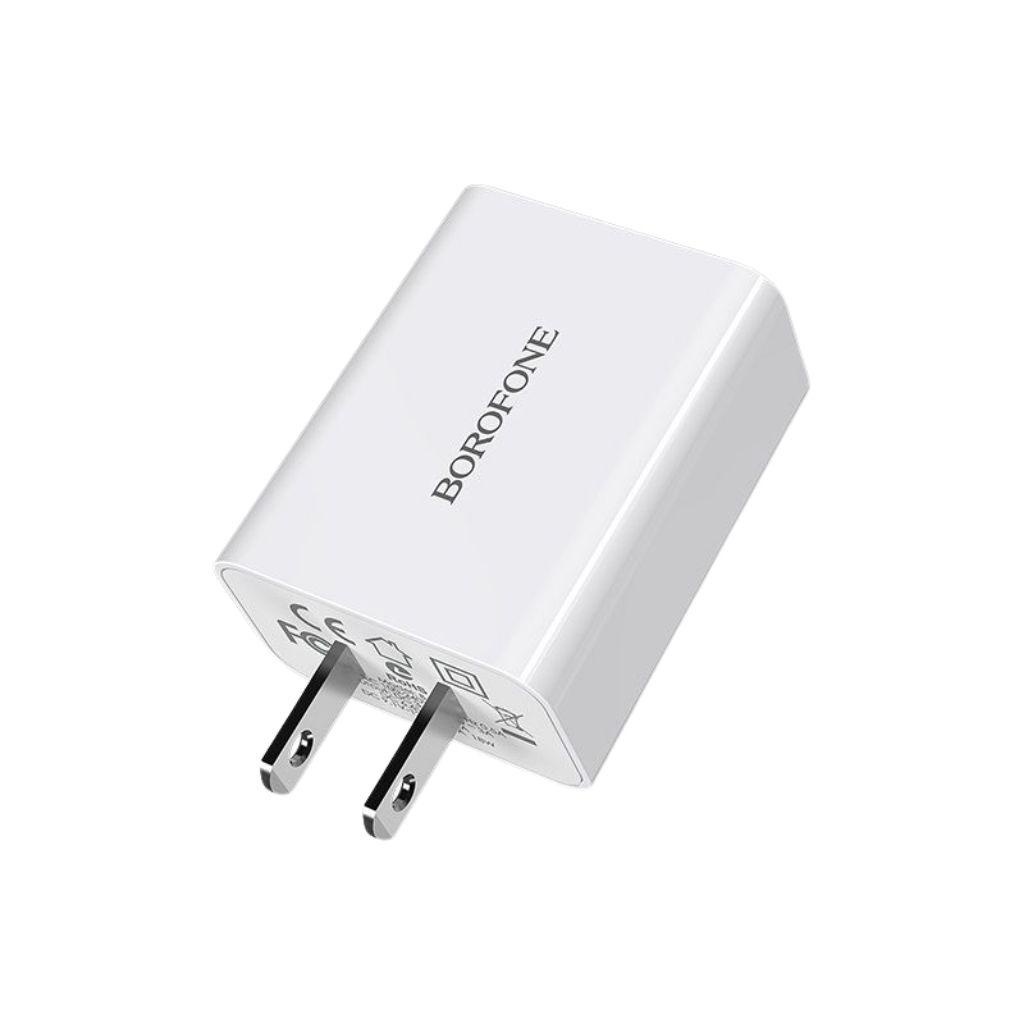Bộ cốc cáp sạc nhanh Borofone BA21 microUSB hỗ trợ QC 3.0 công suất 18W