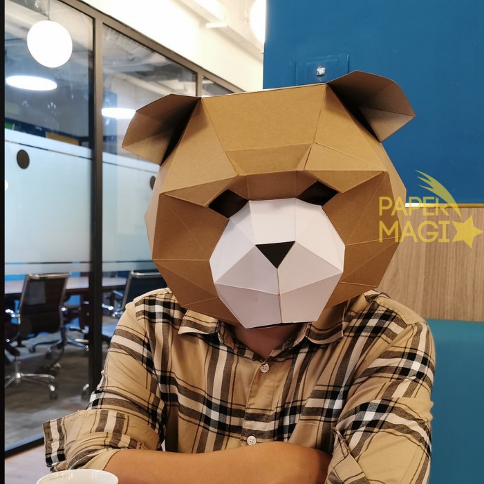 Mặt nạ Teddy Đang Buồn - PaperMagix