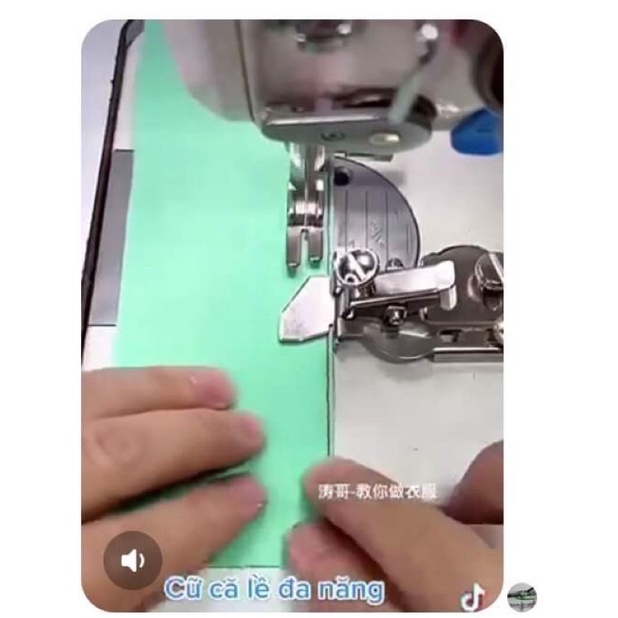 Cữ kẹp vải canh lề may nhiều cỡ lai, chống nhăn vẹo vải. Dùng máy may công nghiệp và máy gia đình xưa