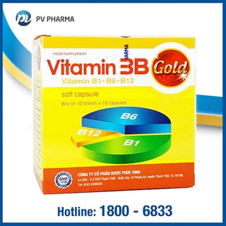 Viên Uống Vitamin 3B GOLD - Bổ Xung Vitamin Cho Cơ Thể - Tăng Sức Đề Kháng