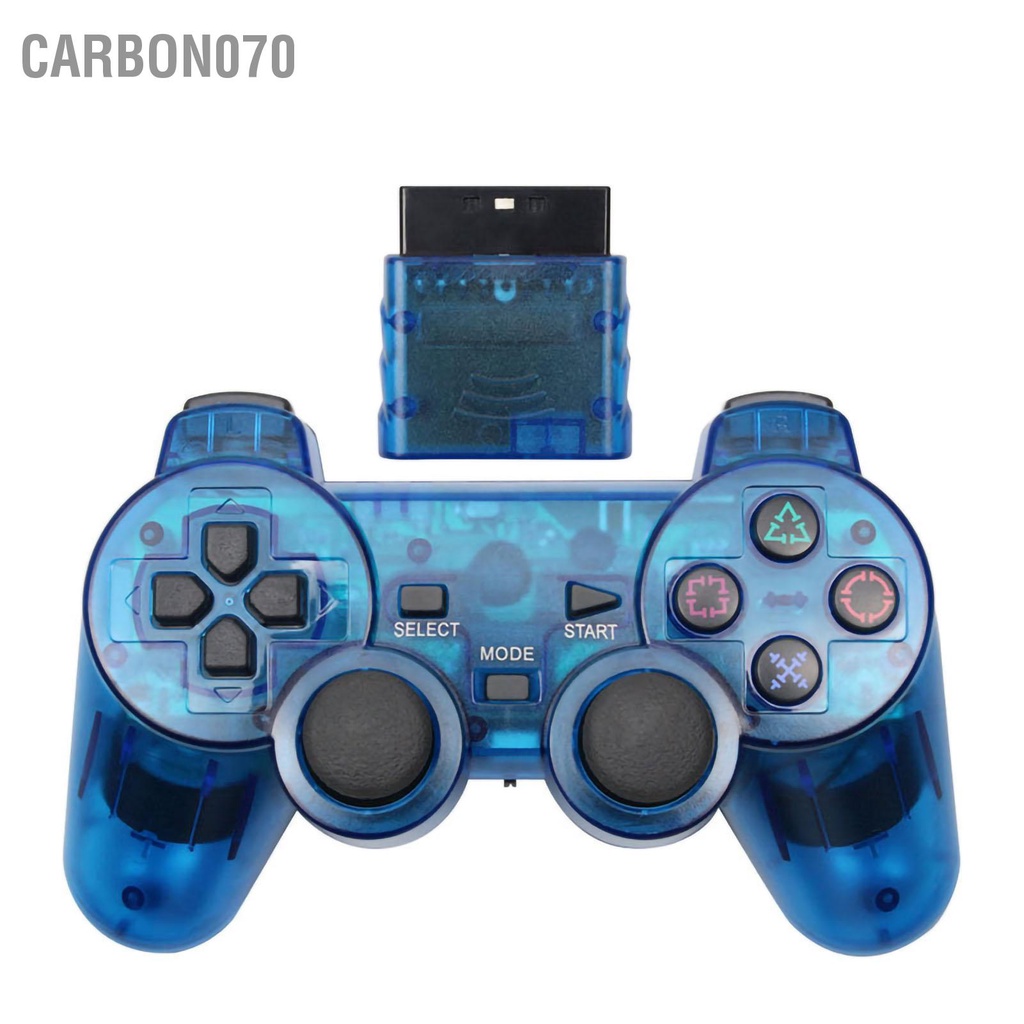 Carbon070 Bàn di chuột không dây trong suốt Bộ điều khiển trò chơi rung kép 2.4G nhạy cảm cho phụ kiện