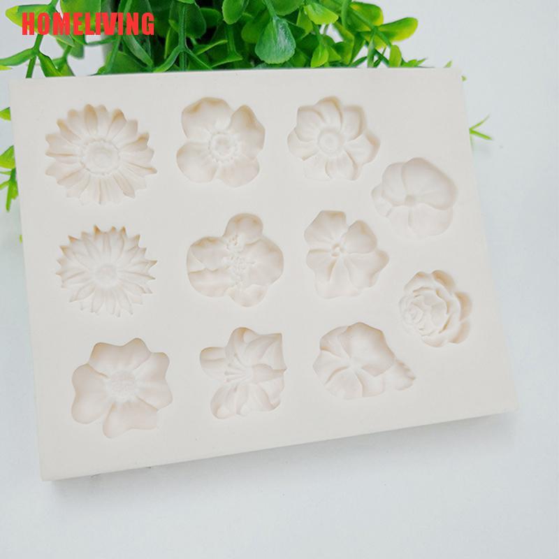 Khuôn Silicone Tạo Hình Hoa Hướng Dương 3D Trang Trí Bánh