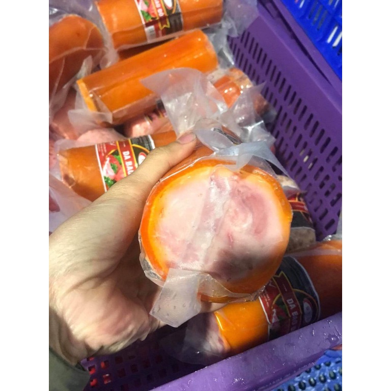 Thịt nguội - Jambon - Dăm bông - Da Bao Đỏ loại 1 ĐNA food. Gói 500g