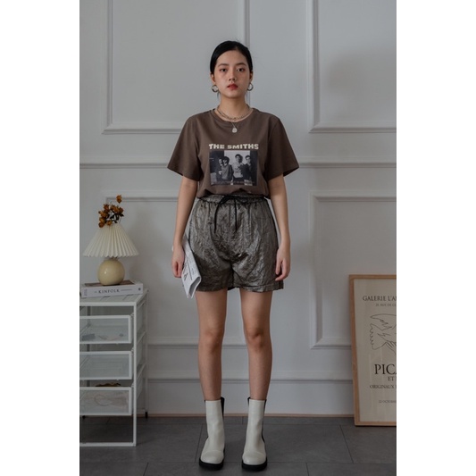 Quần short giả da / comic