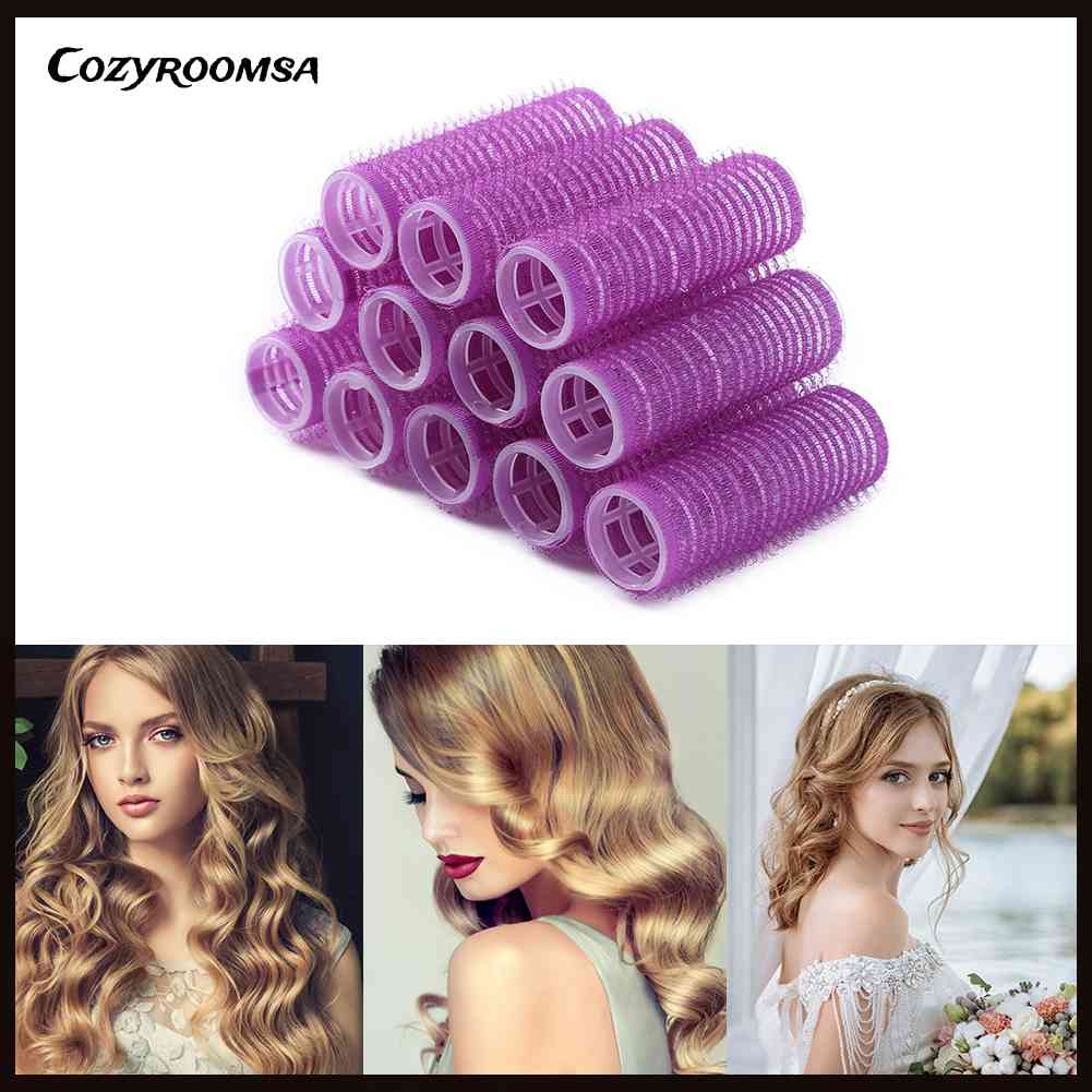 Set 12 Lô Cuốn Tóc Tự Làm Tiện Dụng Cho Salon