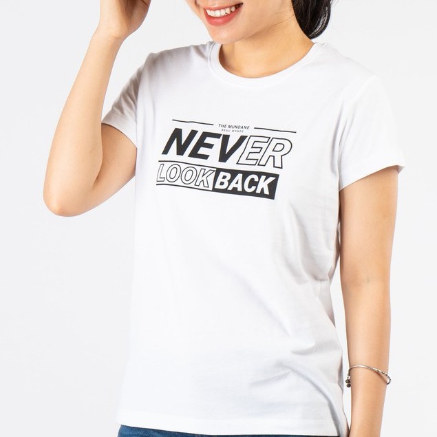 Áo Thun Nữ In Slogan Giordano 13390211