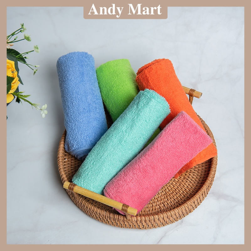 Khăn lau mặt cao cấp 30x50 sợi cotton dày dặn, mềm mại, thấm hút tốt