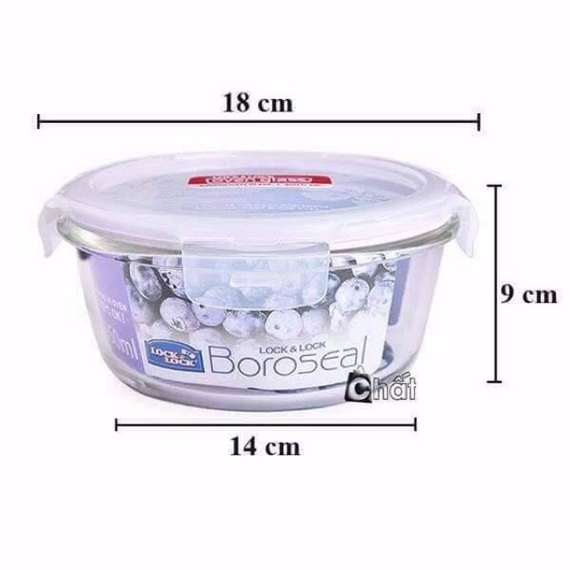Hộp lock &amp; lock thủy tinh 950ml
