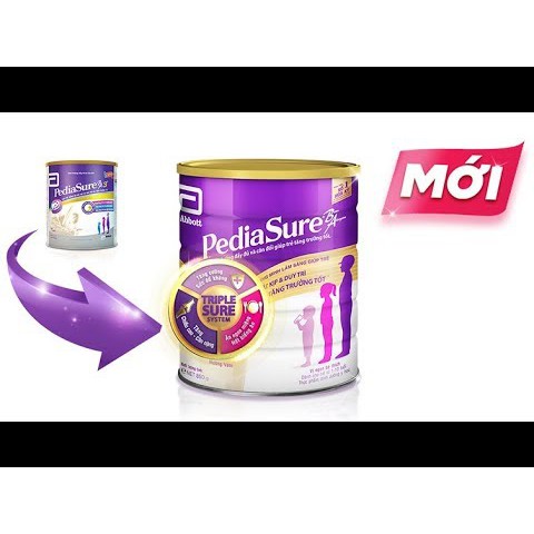 Sữa pediasure 850g cho bé 1-10 tuổi date 2020