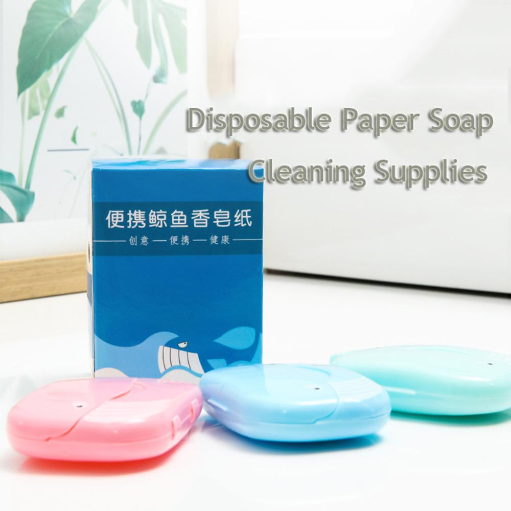 OCEANMAP Hộp 50 Miếng Xà Phòng Giấy Handmade Có Mùi Thơm Tiện Dụng