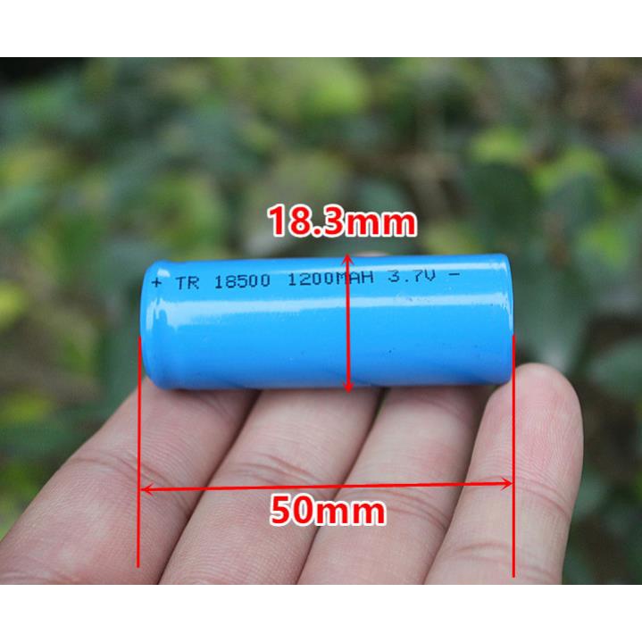 Pin lithium 18500  3.7V 1200mah