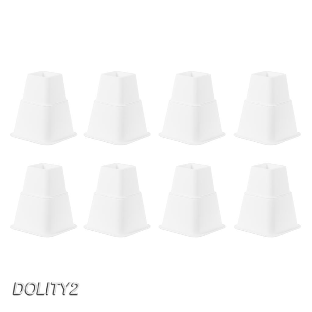 Set 4 Chân Nâng Ghế Sofa / Giường Ngủ 4 Cái Màu Trắng 3inch