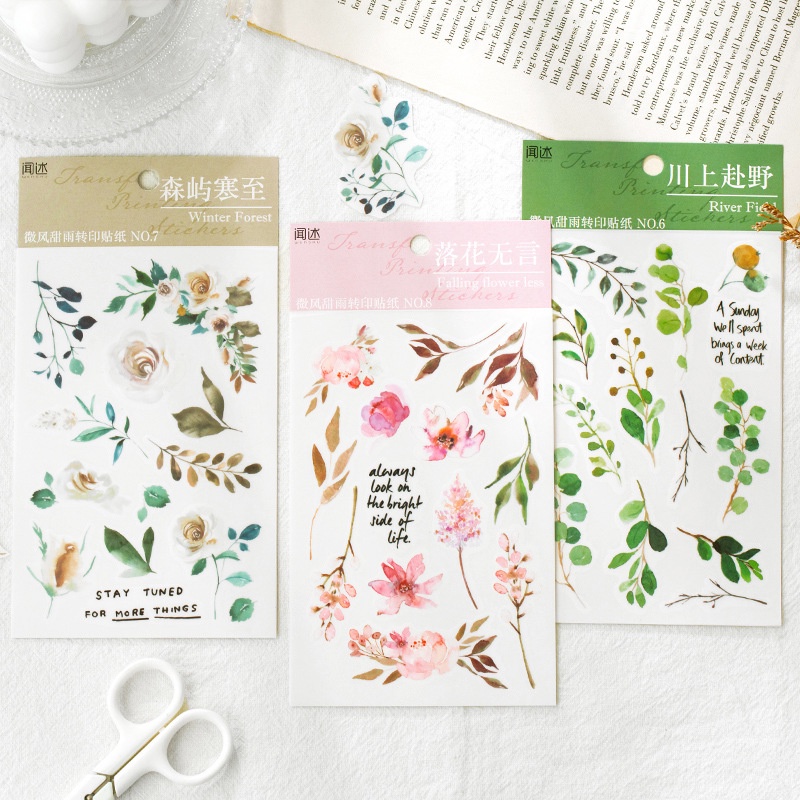Set 2 Nhãn Dán Trang Trí Sổ Tay/Sổ Tay