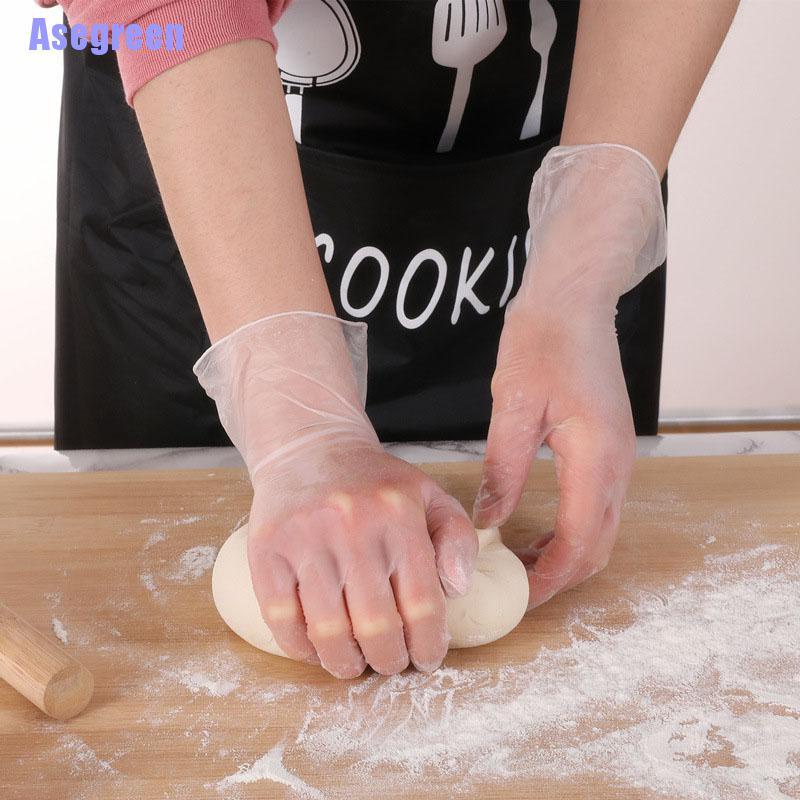 Set 100 găng tay nhựa dùng một lần chất lượng cao