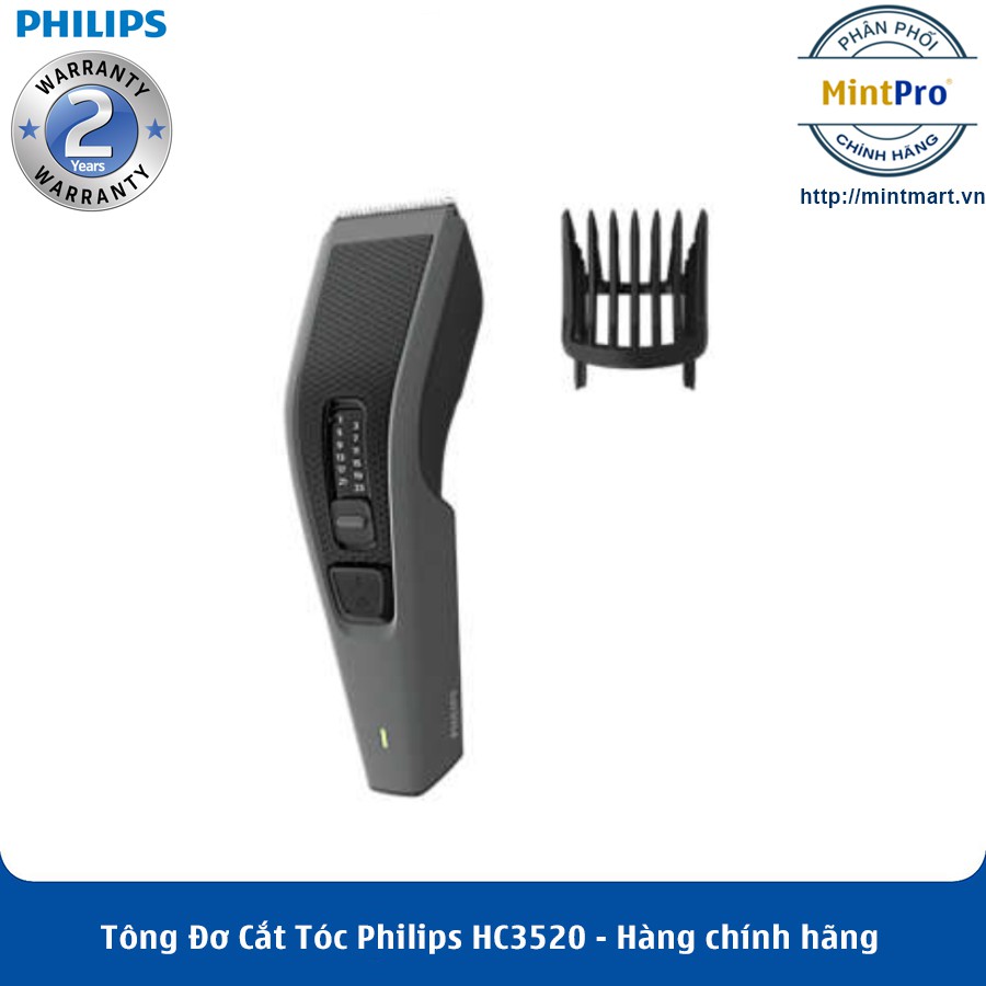 Tông Đơ Cắt Tóc Philips HC3520 – Hàng Chính Hãng – Bảo Hành 2 Năm Toàn Quốc
