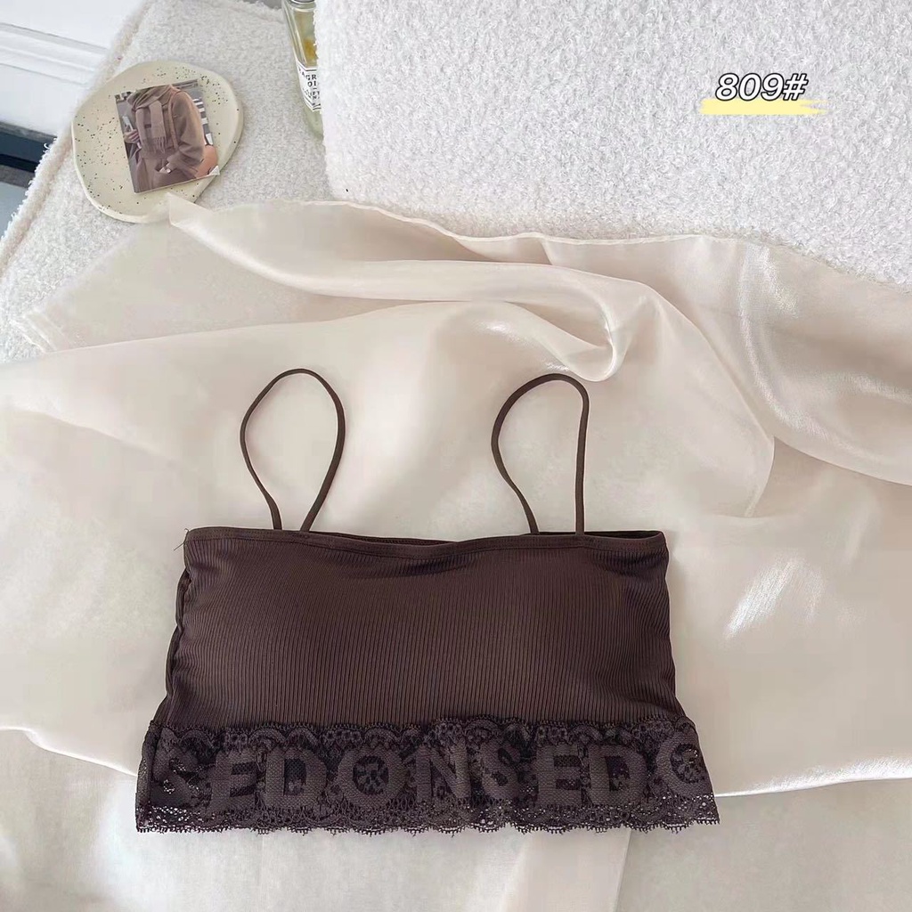 Áo Ngực Bộ đồ lót nữ Áo Lót Ren Không Gọng Không Đường May Thoáng Khí Thoải Mái Cho Nữ Lưng