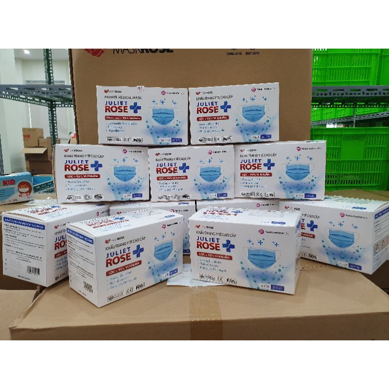 Khẩu trang Y Tế 4 lớp kháng khuẩn Juliet Rose