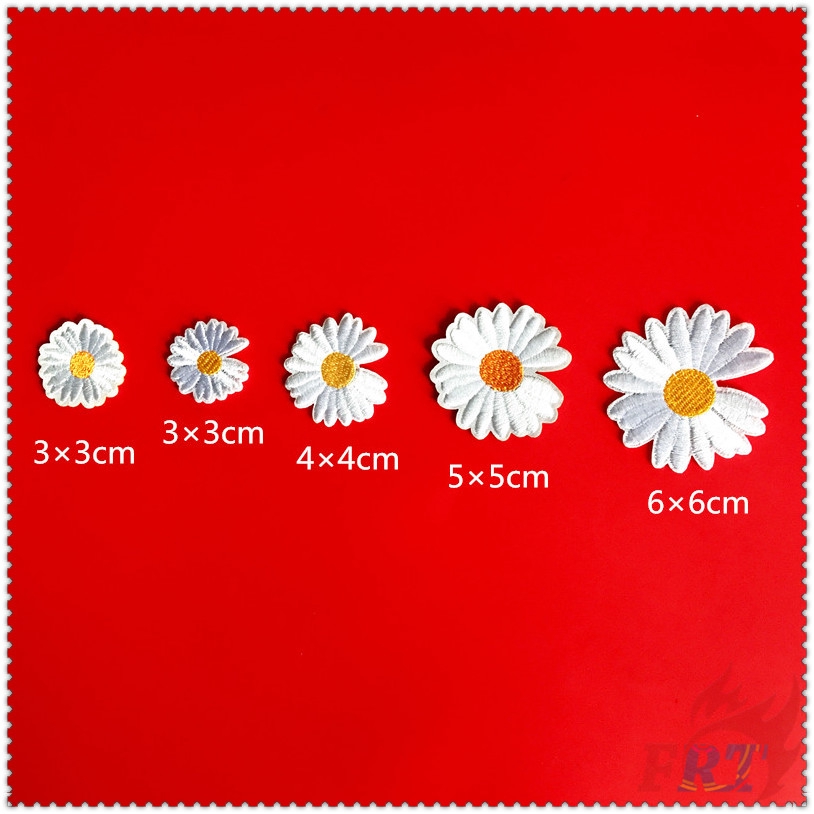 Set 5 Miếng Vá Quần Áo Thêu Hình Hoa Cúc