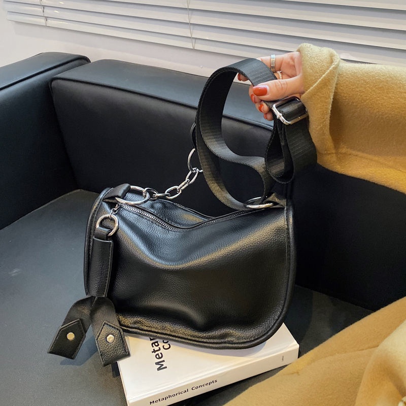 Túi đeo chéo IELGY da PU mềm sức chứa lớn phong cách Pháp thời trang