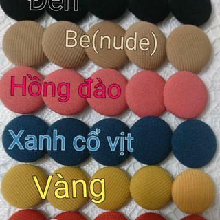 combo 10 khuy vải/nút bọc vải size 18mm