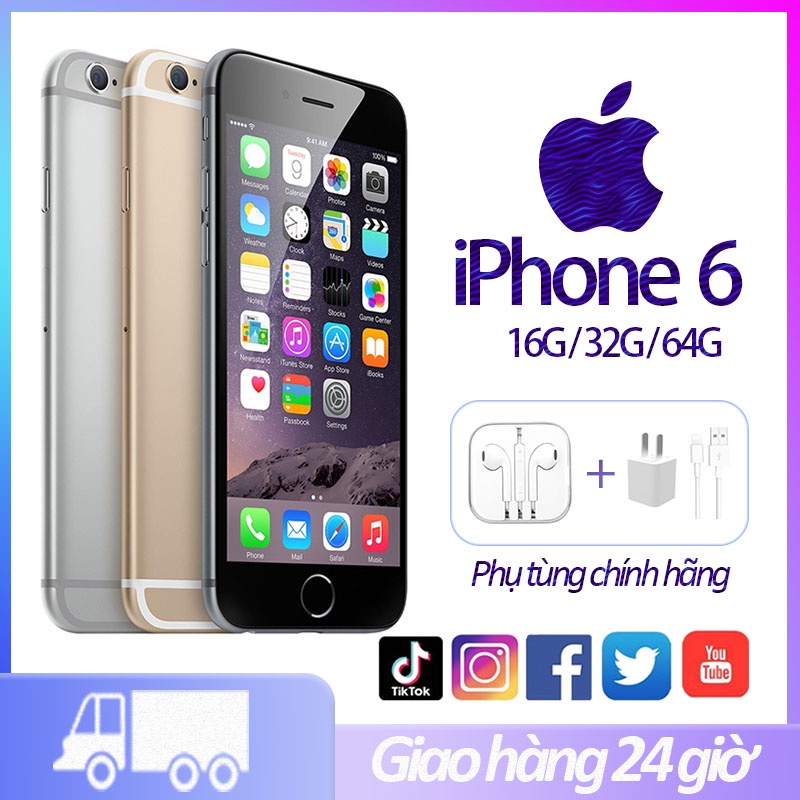 iphone6 điện thoại 16G/64G apple chính hãng  Điện thoại cũ  điện thoại cho bé   Điện thoại cảm ứng  Quốc tế