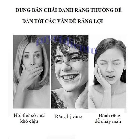 [Giá hủy diệt] [Có sẵn] Bàn Chải Điện Tự Động Đánh Răng 5 Chế Độ Hàng Nội Địa Trung Cao Cấp