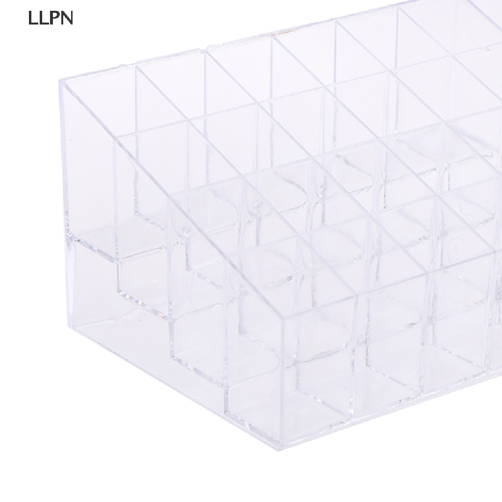 Hộp Nhựa Acrylic 24 Ngăn Trong Suốt Trưng Bày Son Môi / Sơn Móng Tay