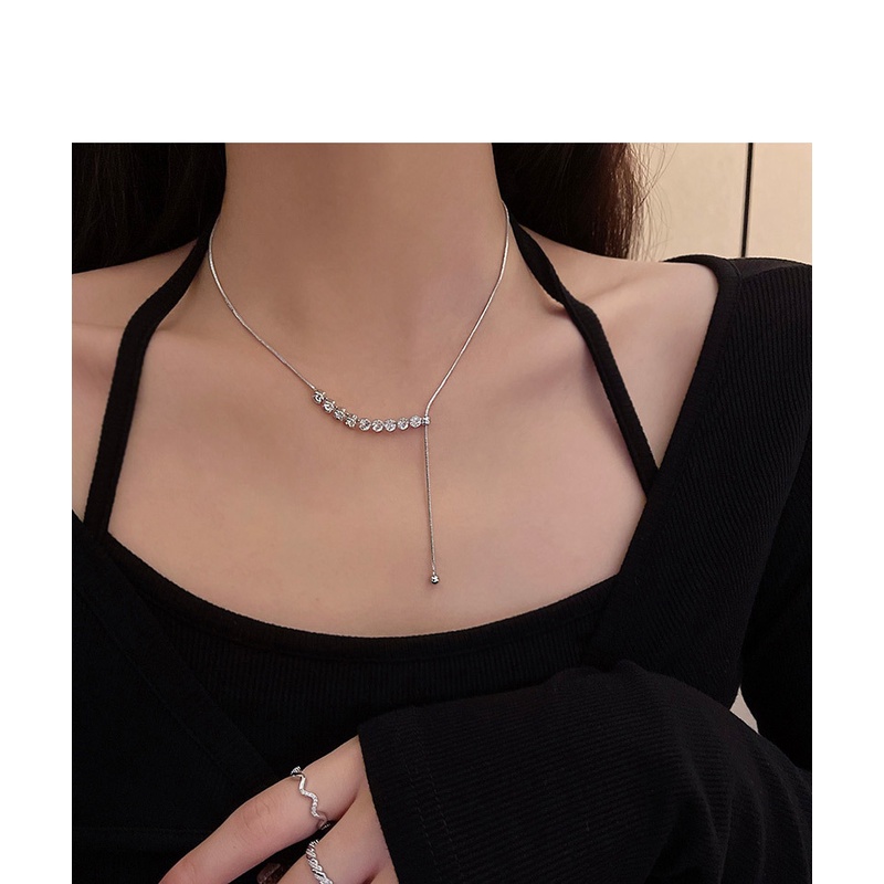 Vòng cổ Xương Rắn Đính Đá Zircon Thời Trang