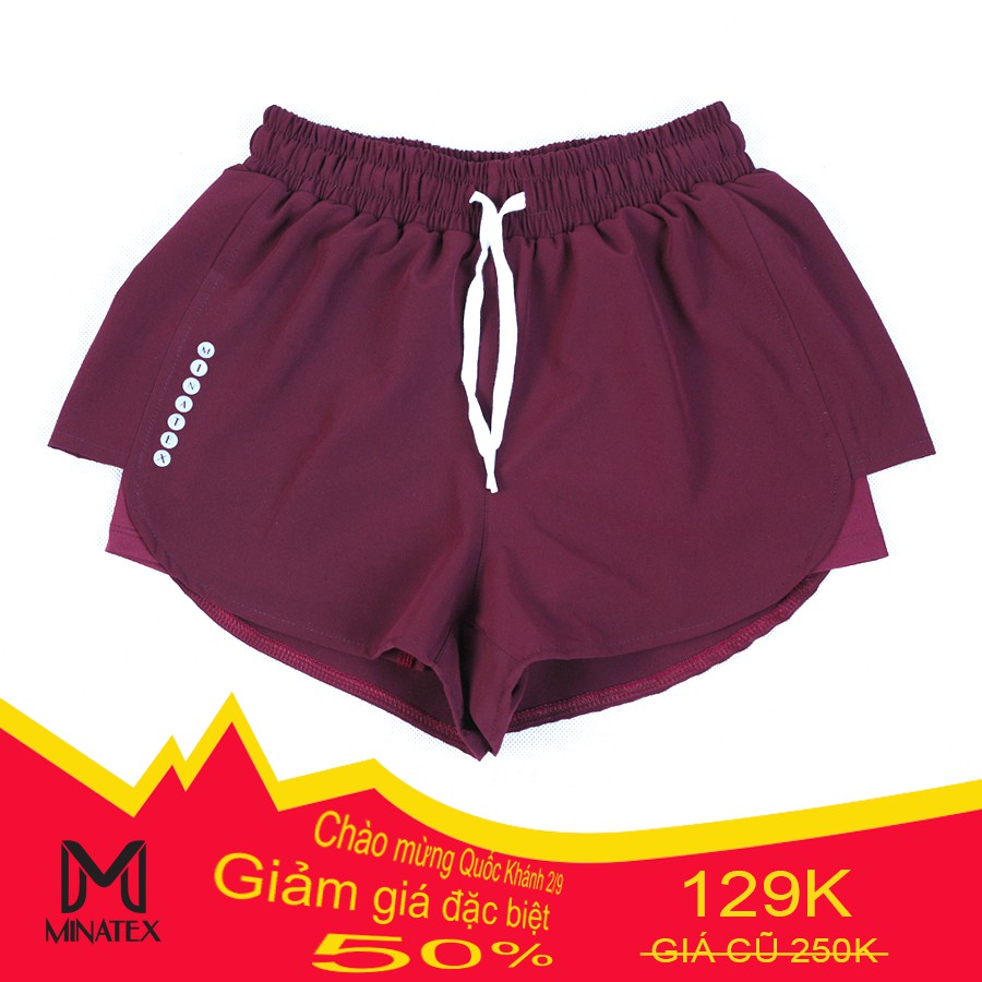 Quần đùi bơi 2 lớp cho nữ, quần đùi thể thao nữ | BigBuy360 - bigbuy360.vn