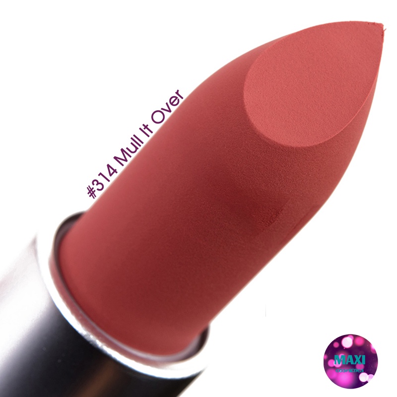 Son MAC Chính Hãng 314 Mull It Over Màu Hồng Nude vỏ đen