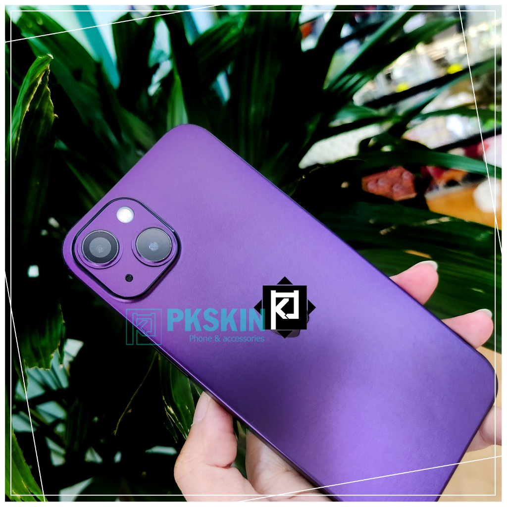 Skin dán full viền iphone 6 7 8 ,ip 11 ,ip 12 , xs , xr , 13 pro max , 14 , 14 plus , 14 pro , 14 pro max tím