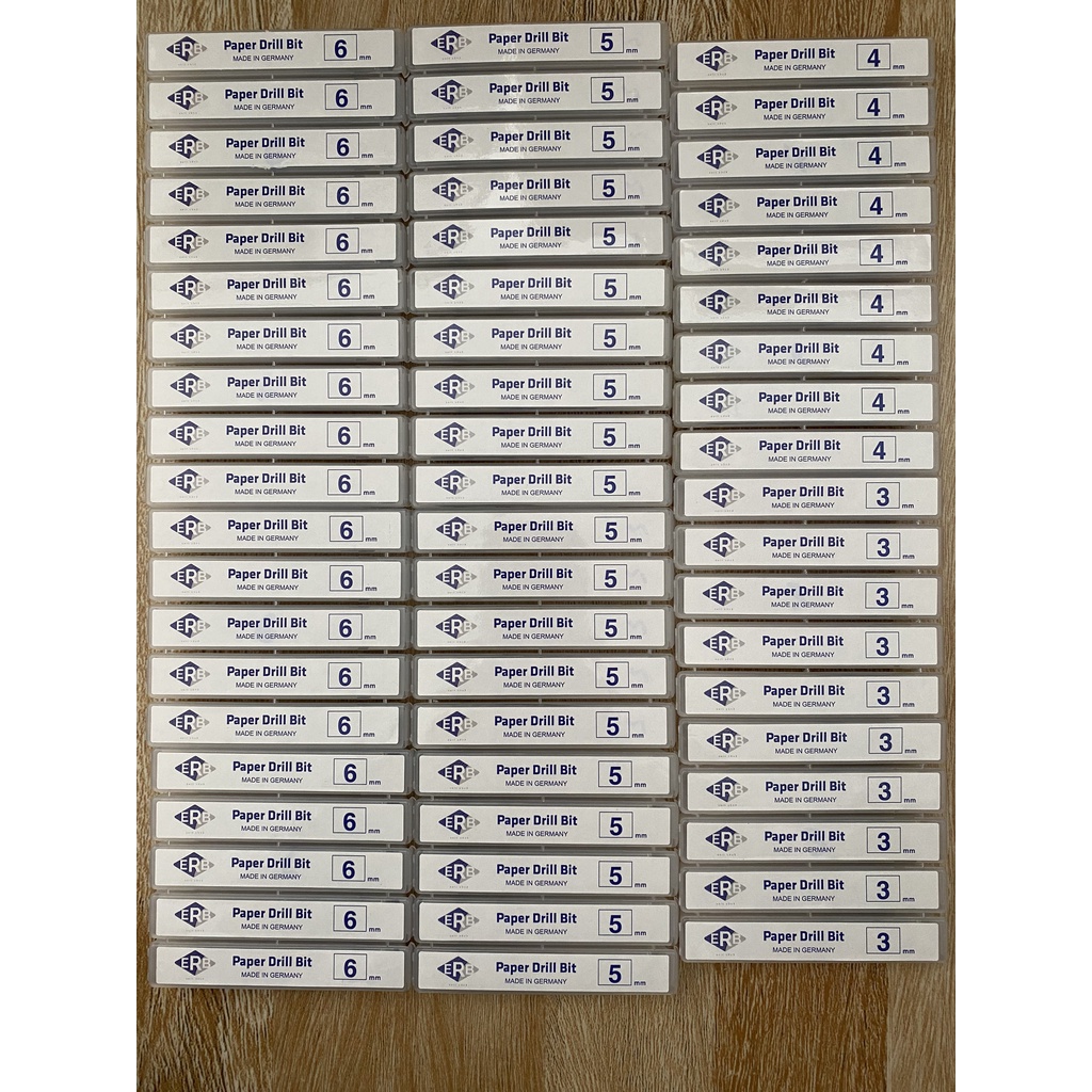 Hollow drill bit / Mũi khoan giấy ERB Đức 2.5mm, 3mm, 3.5mm, 4mm, 5mm, 5.5mm, 6mm nhập khẩu trực tiếp từ Đức