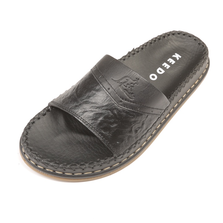 Dép đế may sẵn da bò quai ngang cao cấp KEEDO TL-708