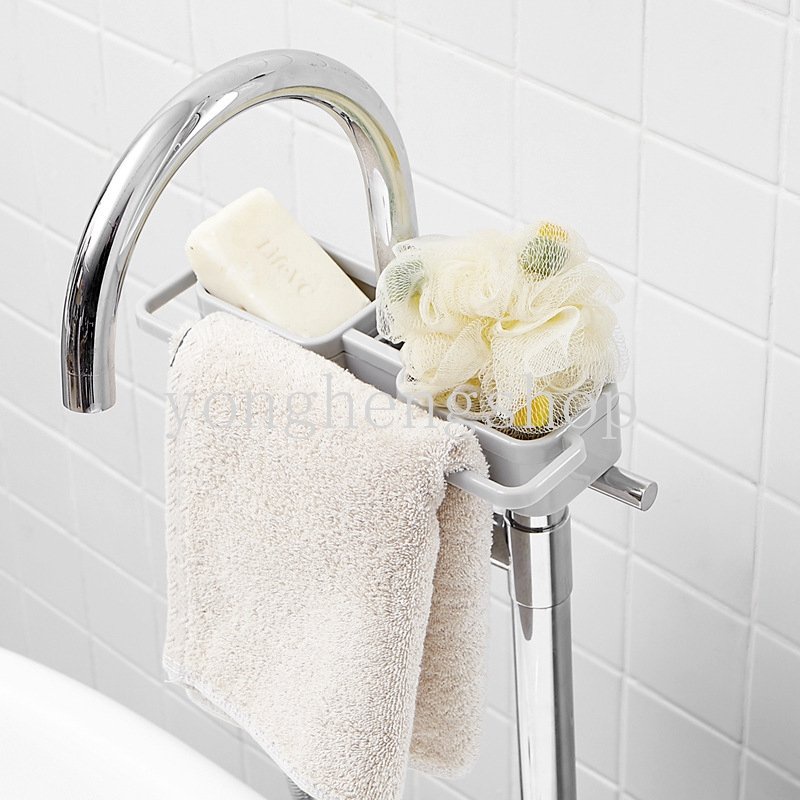 Giá Đỡ Đựng Xà Phòng / Mút Rửa Chén Có Khóa Cài Gắn Bồn Rửa Nhà Bếp