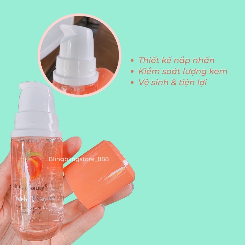 Kem Lót Cấp Nước Kiềm Dầu Đào Kiss Beauty | BigBuy360 - bigbuy360.vn