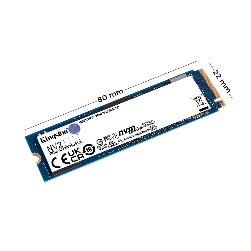 Ổ cứng SSD Kingston NV2 250Gb 500Gb 1Tb PCIe NVMe Gen4x4 M2.2280 SNVS2