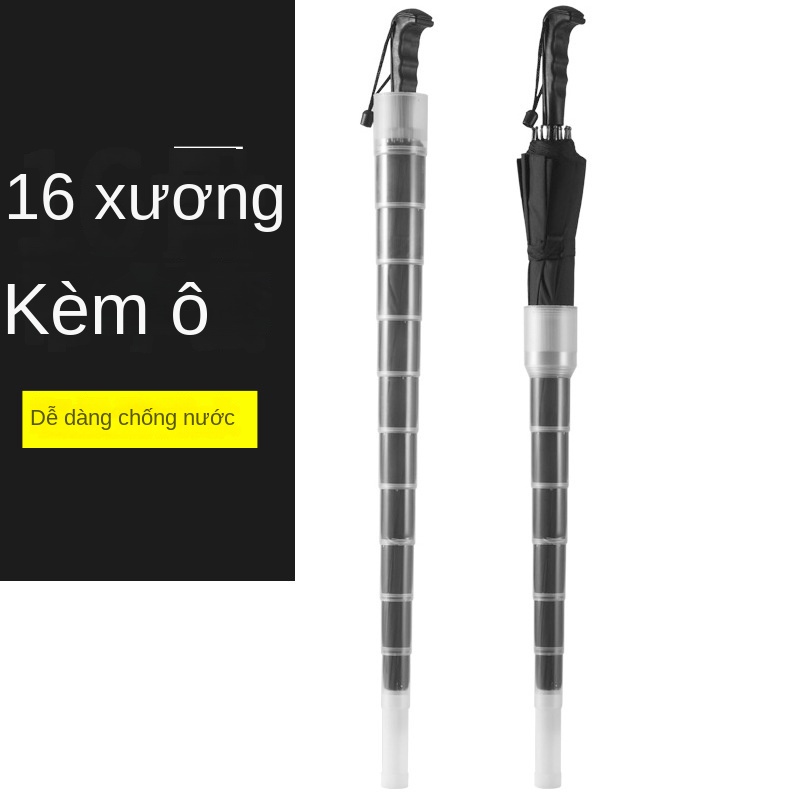 Dù Tay Cầm Dài Tự Động Bằng Nhựa Chống Thấm Nước Có Vỏ Bọc Dành Cho Nam Và Nữ